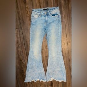 Flying Monkey Cropped Flare Jeans size 25